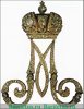 Знак-шифр "Для награждения воспитанниц Института Императрицы Марии", Российская империя