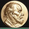Настольная медаль ««Золотая» медаль АН СССР имени К.Э. Циолковского  «За выдающиеся работы в области межпланетных сообщений»» 1957 года, СССР