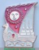 Знак «Ладья, символ древней Руси» 1981 - 1990 годов, СССР