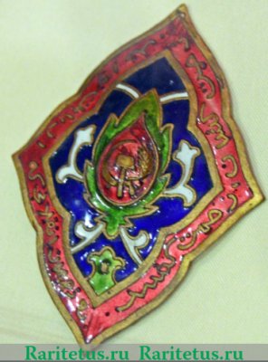 Знак «Герою революции» («За борьбу с басмачеством») Узбекской ССР, тип 2 1920 года, Российская Империя