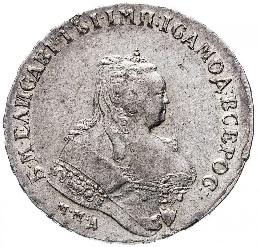 Рубли 1745–1750 — скупка рублей Елизаветы Петровны в Нижнем Новгороде