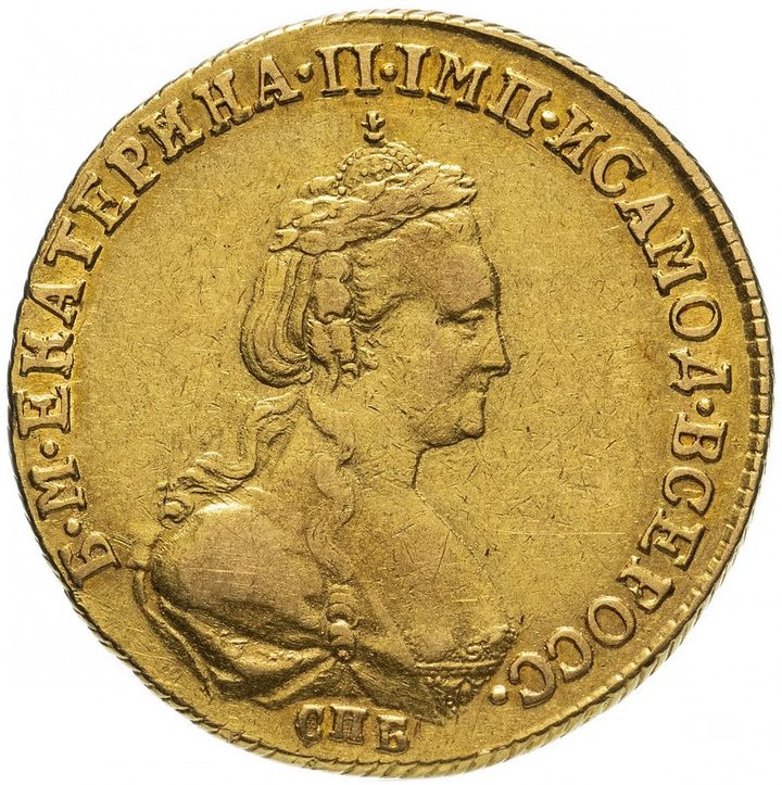 5 рублей 1782 Екатерины II