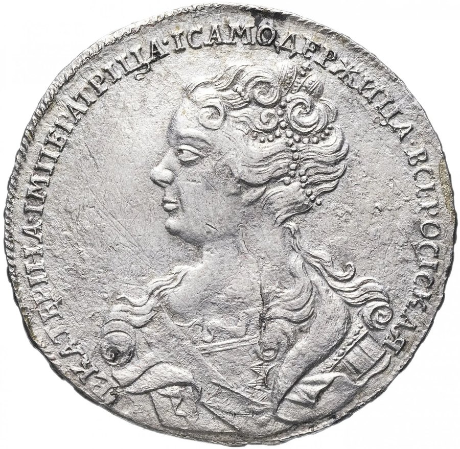 Рубль 1726 московский тип