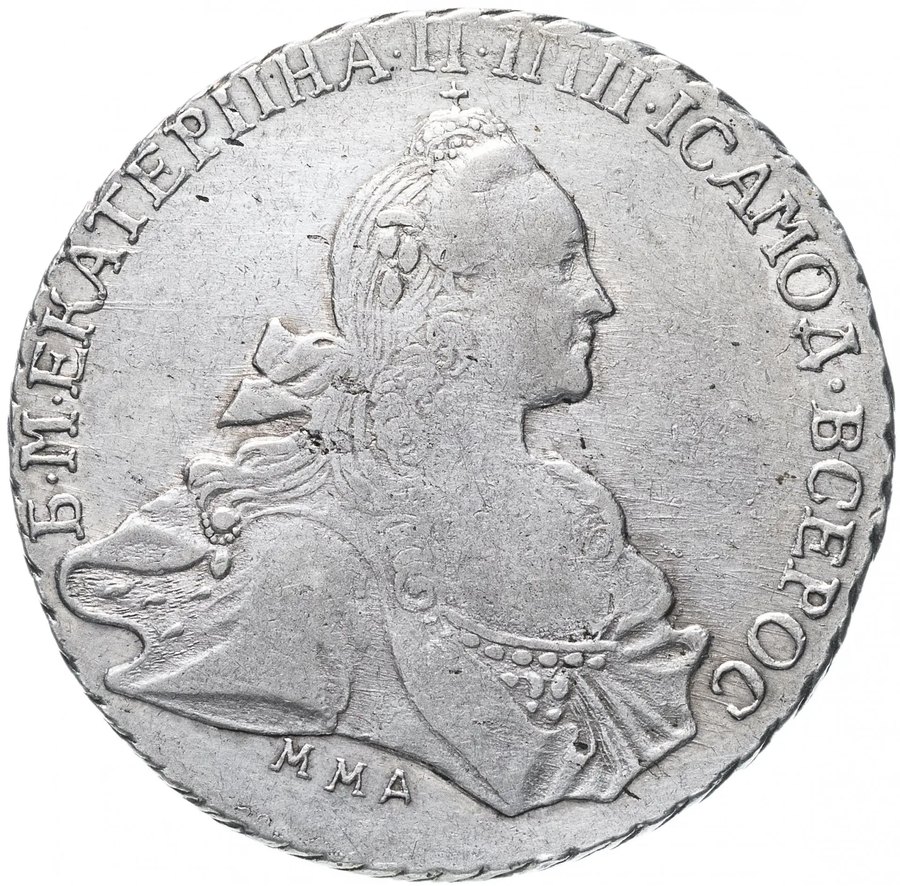 Московские рубли ММД 1762–1775 — скупка рублей Екатерины II в Нижнем Новгороде