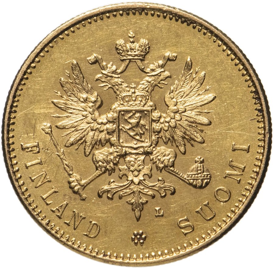 20 марок для Финляндии 1903–1913 — скупка золотых монет Николая II в Нижнем Новгороде
