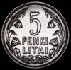 5 лит 1925 (Литва), Аукцион: AdaCoins Online от 2 000 RUB