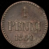 1 пенни 1864, Аукцион: AdaCoins Online от 16 000 RUB
