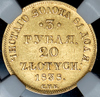 3 рубля - 20 злотых 1838 (в слабе), Аукцион: AdaCoins Online от 120 000 RUB