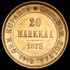 20 марок 1878 (Финляндия), Аукцион: AdaCoins Online от 40 000 RUB