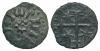 Balkans, Wallachia. Radu I. ca. A.D. 1377-1383. AE ban (13.6 mm, 0.52 g, 12 h). + Iω PDIVRD, sunburst / Cross crosslet; stars in each angle. MBR 78a, Аукцион: Agora Auctions от 45 USD