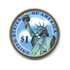 1 доллар — 24-ый Президент США - Гровер Кливленд (1893–1897), в цвете 2012 года D, Аукцион: Anumis от 1 RUB