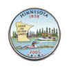 25 центов (квотер) — Квотер штата Миннесота, в цвете 2005 года P, Аукцион: Anumis от 1 RUB