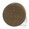 1 пенни — Для Финляндии. Вензель Александра III 1892 1892 года -, Аукцион: Anumis от 1 RUB