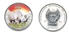 240 франков - Носорог (Конго), в футляре, с сертификатом 2008 года, Аукцион: Anumis от 1 RUB