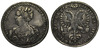 1 рубль 1725 года. СПБ в конце круговой надписи. Трилистники разделяют надпись реверса. «…Самодержiца...». R2. XF, Аукцион: Aurora от 115 000 RUB