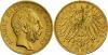 SACHSEN: 10 Mark 1893, Аукцион: Christoph Gärtner от 150 EUR