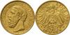 BADEN, 10 Mark 1891, Аукцион: Christoph Gärtner от 100 EUR