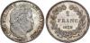 1830-1848. AR Franc (22mm, 5.00 g, 6h). Paris mint; : anchor and star. Nicolas-Pierre Tiolier, engraver general. Jean-Pierre Collot, director. Dated, Аукцион: Classical Numismatic от 320 USD