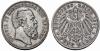 DEUTSCHE REICHSMÜNZEN SEIT 1871 SILBERMÜNZEN DES KAISERREICHES HESSEN-DARMSTADT, GROSSHERZOGTUM J. 71. 1848-1877. 5 Mark 1891 A. Dav. 710. Kleine, Аукцион: Gerhard Hirsch от 325 EUR