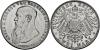 SILBERMÜNZEN DES KAISERREICHES, SACHSEN-MEININGEN, HERZOGTUM Georg II. 1866-1914, München.2 Mark 1915 ohne Mzz. auf den Tod des Herzogs am 25. Juni, Аукцион: Gerhard Hirsch от 100 EUR