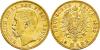 Heinrich XIV. 1867-1913, Berlin.10 Mark 1882 A (Entwurf und Stempel von Friedrich Wilhelm Kullrich). HEINRICH XIV J. L. REG. FÜRST REUSS Kopf des, Аукцион: Gerhard Hirsch от 4 800 EUR