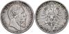 SILBERMÜNZEN DES KAISERREICHES, HESSEN-DARMSTADT, GROSSHERZOGTUM Ludwig IV. 1877-1892, Berlin.2 Mark 1888 A. J. 68. Hübsche Tönung. Winzige Kratzer. R, Аукцион: Gerhard Hirsch от 400 EUR