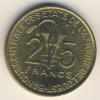 25 франков. Западная Африка, Аукцион: Conros за 101 RUB
