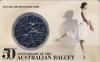 50 центов. Австралия. 50 лет Австралийскому балету. В буклете, Аукцион: Conros за 204 RUB