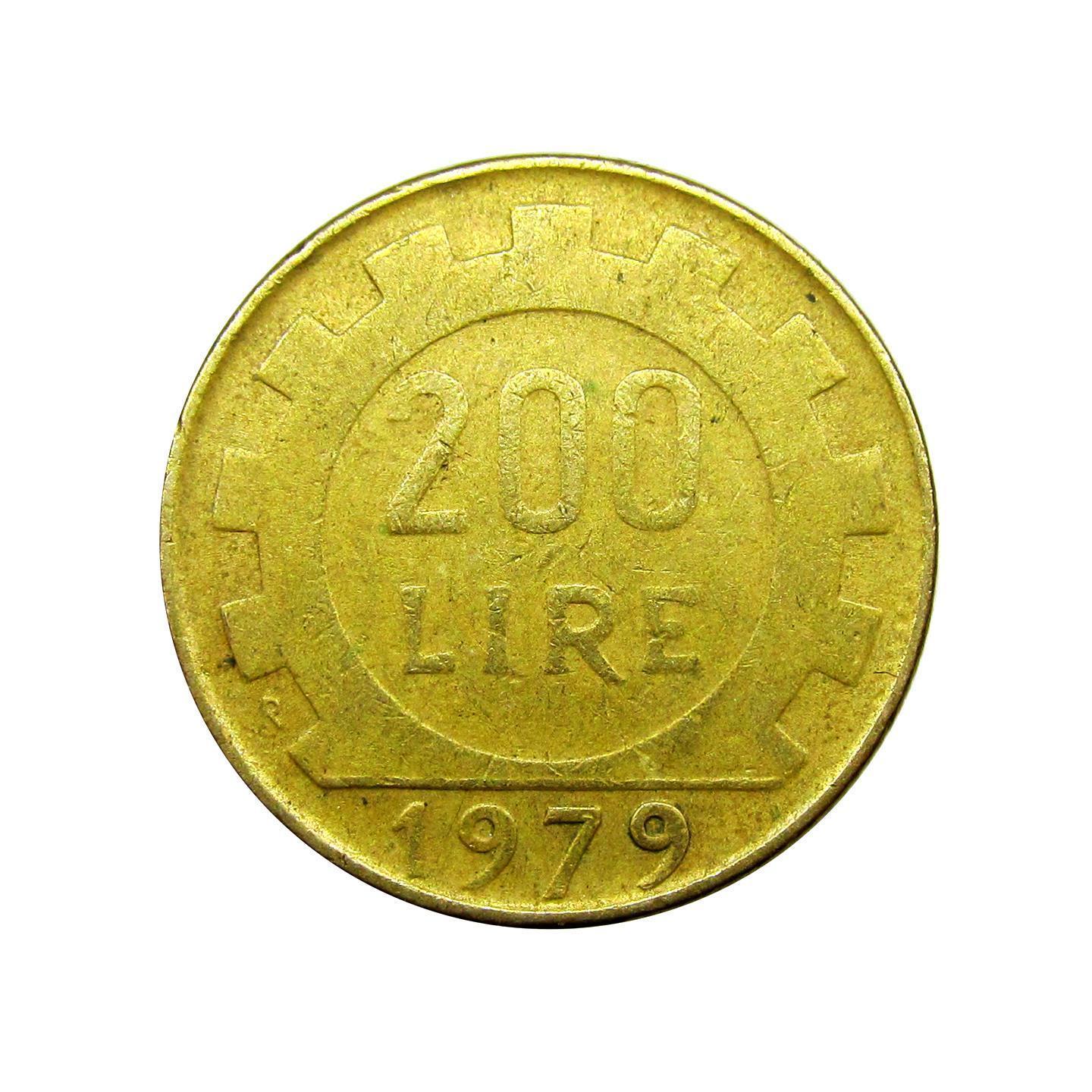Цена монеты 200 лир (lire) 1979 года Италия: стоимость по аукционам с ...