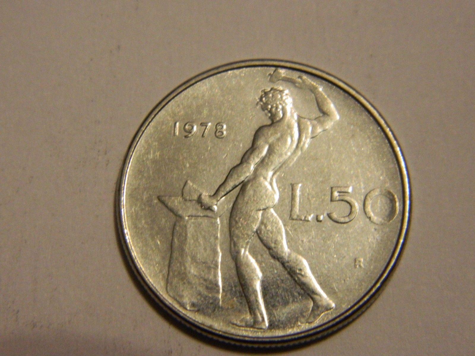 valore 50 lire del 1978