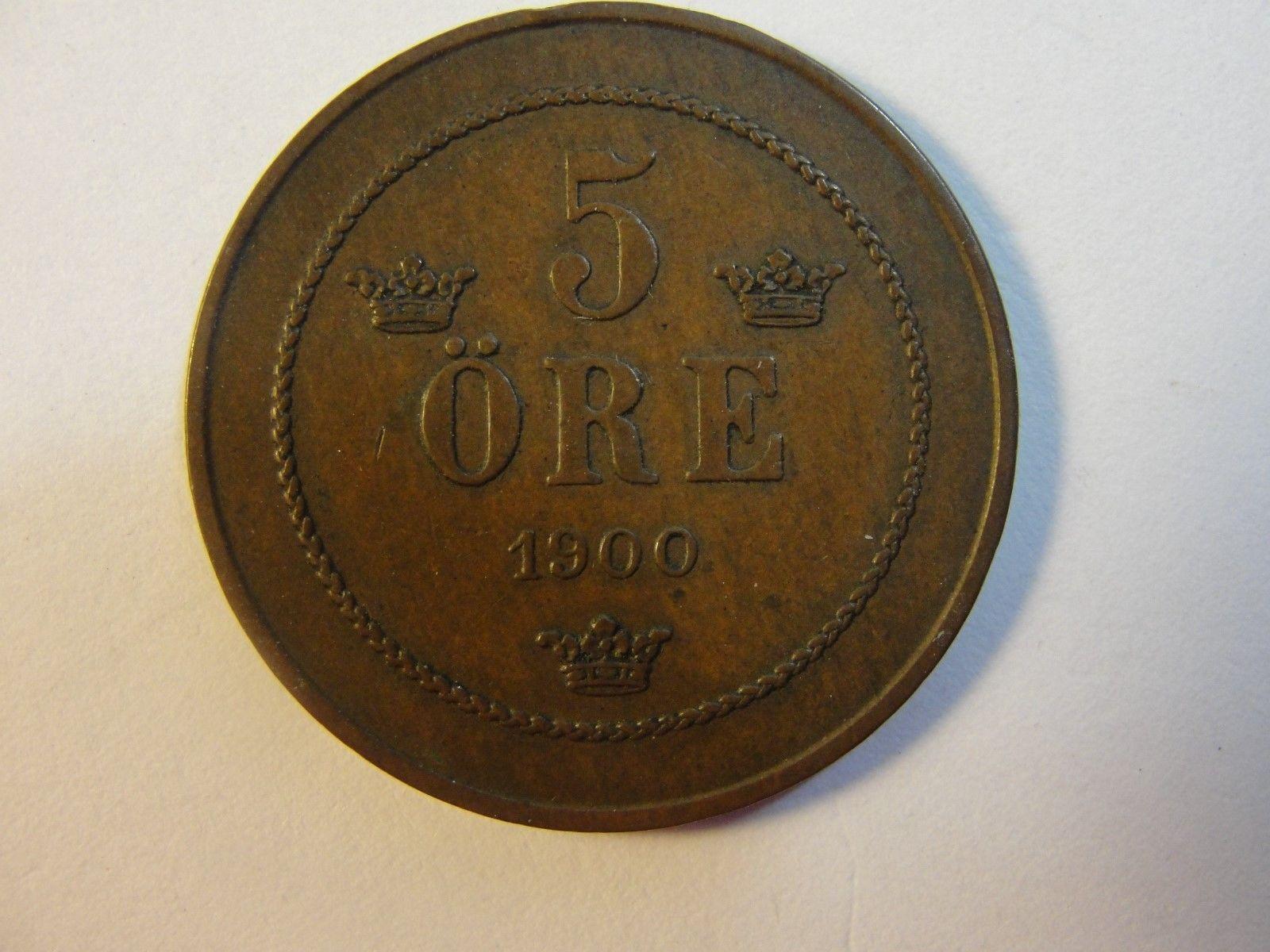 Sweden 5 öre ore 1900