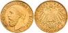 2. Deutsches Kaiserreich 1871 - 1918 Baden 10 Mark 1891 G, J. 188 ss/vz, Аукцион: Auktionen Frühwald от 120 EUR