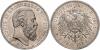 HESSEN, Ludwig IV., 1877-1892, 5 Mark 1891 A. J.71, f.st/st, Аукцион: Emporium Hamburg от 3 870 EUR