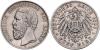 BADEN, Friedrich I., 1856-1907, 5 Mark 1893 G. J.29,ss, Аукцион: Emporium Hamburg от 45 EUR