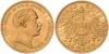 MECKLENBURG-SCHWERIN, Friedrich Franz III., 1883-1897, 10 Mark 1890 A. Ex.Kieler Slg. J.232, ss-vz, Аукцион: Emporium Hamburg от 675 EUR