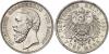 BADEN. Friedrich I., 1852-1907. J. 29, EPA 5/5. 5 Mark 1893. Prachtexemplar ! winz. Kr., St, Аукцион: Heidelberger M.H.G. от 2 500 EUR