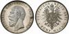 5 Mark 1875, ohne Querstrich im A von BADEN. EA, Аукцион: Heidelberger M.H.G. от 7 500 EUR