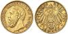 BADEN. Friedrich I., 1852-1907. J. 188, EPA 10/4. 10 Mark 1891. ss, Аукцион: Heidelberger M.H.G. от 200 EUR