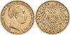 Mecklenburg-SchwerinFriedrich Franz III. 1883-1897 10 Mark 1890 A Jaeger 232 Sehr schön/sehr schön, Аукцион: Leipziger Münzhandlung от 720 EUR