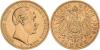 Mecklenburg-SchwerinFriedrich Franz III. 1883-1897 10 Mark 1890 A Jaeger 232 Avers leicht bearbeitet, sehr schön/sehr schön, Аукцион: Leipziger Münzhandlung от 630 EUR