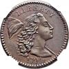 1794 1C Head of 1794 MS61 Brown NGC. S-43, B-32, R.2. Our EAC Grade
AU50...., Аукцион: Heritage за 25 850руб
