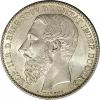 Belgian Congo: Leopold II 2 Francs 1887, KM7, fully lustrous
AU-UNC, lightly toned and very attractive...., Аукцион: Heritage за 403руб