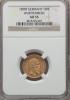 German States: Wurrtemberg. Karl I gold 10 Mark 1890-F
AU55 NGC,, Аукцион: Heritage за 558руб