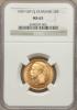 Denmark: Frederik VIII gold 20 Kroner 1909-VBP MS65
NGC,, Аукцион: Heritage за 447руб
