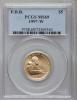 1997-W G$5 Franklin D. Roosevelt Gold Five Dollar MS69 PCGS. PCGS
Population (1579/222). NGC Census: (371/445). Mintage: 11..., Аукцион: Heritage за 729руб