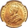 British West Africa: George V tin-brass 3 Pence 1927 MS65
NGC,, Аукцион: Heritage за 423руб