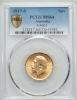 Australia: George V gold Sovereign 1917-S MS64
PCGS,, Аукцион: Heritage за 376руб