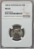 Switzerland: Confederation 20 Rappen 1881-B MS65
NGC,, Аукцион: Heritage за 109руб