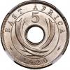 East Africa: British Colony. George V 5 Cents 1920-H MS66
NGC, , Аукцион: Heritage за 999руб