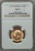 Australia: George V gold Sovereign 1917-P MS64
NGC,, Аукцион: Heritage за 376руб